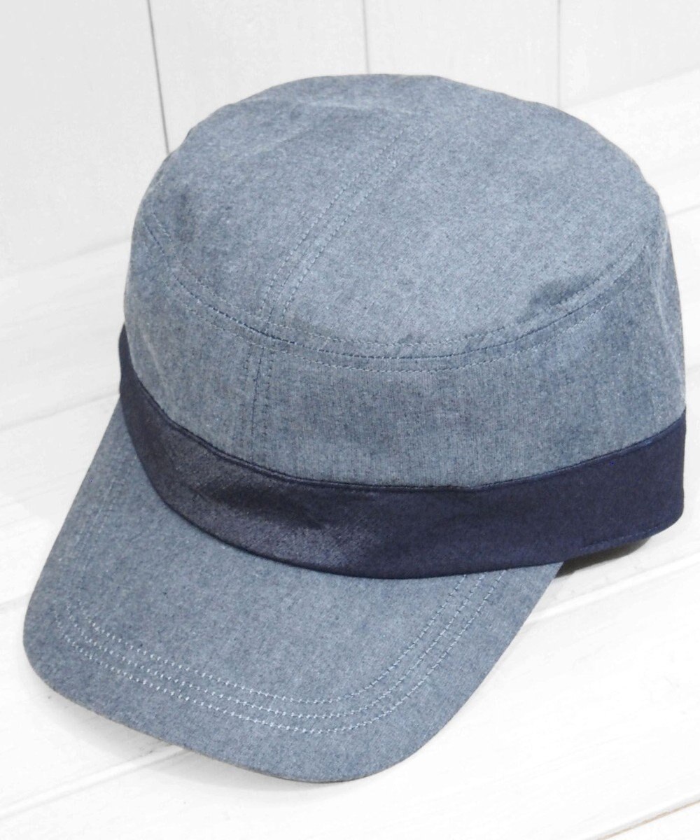 石田製帽 【UNISEX】備後デニム キャップ 