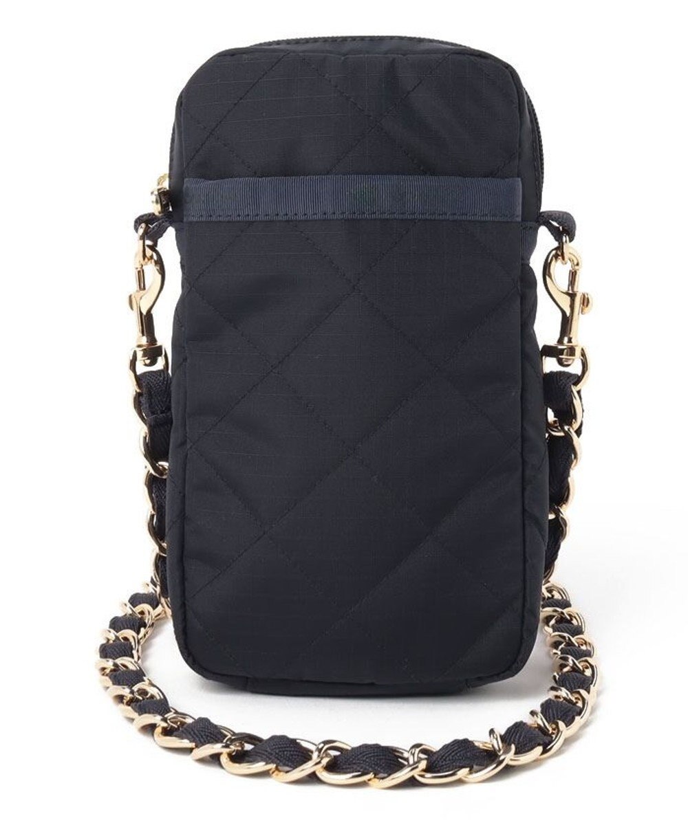 LeSportsac CHAIN MINI PHONE CRSBDY/ディープシーブルーキルト 