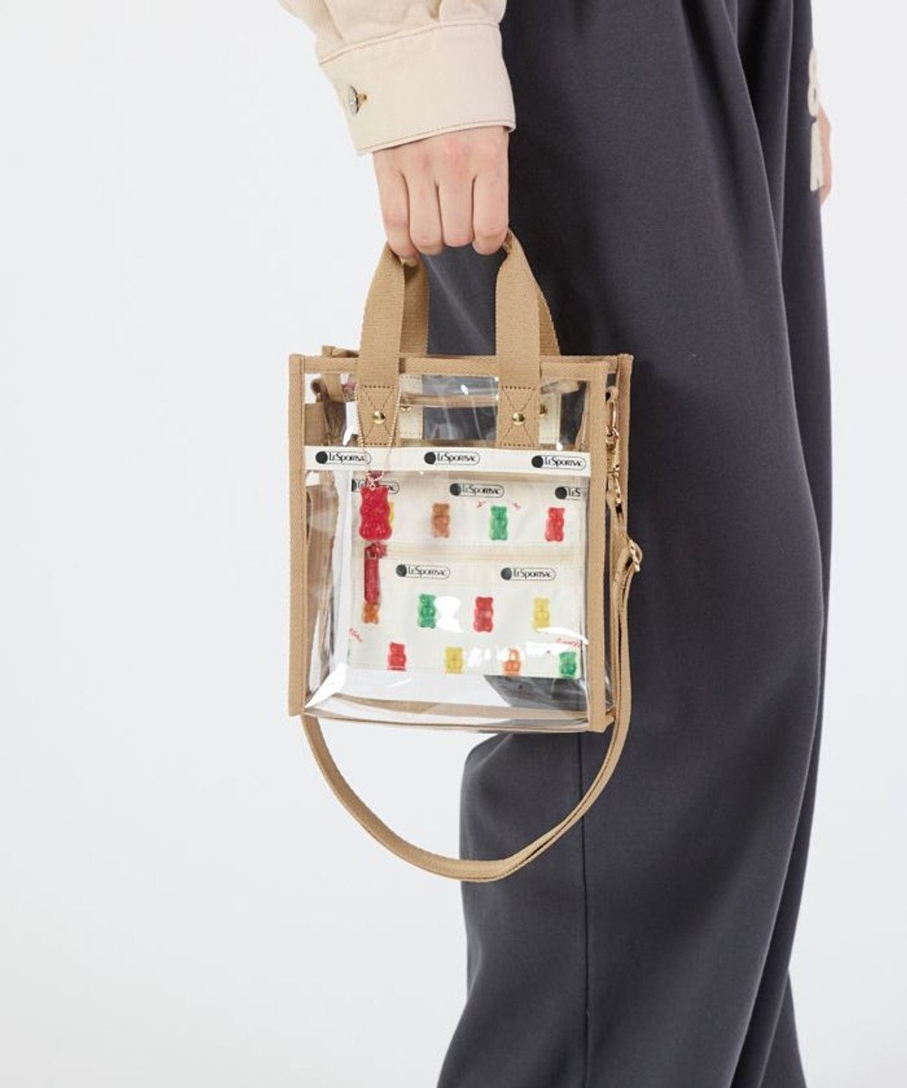 LeSportsac CLEAR MINI N/S TOTE/ハリボーゴールドベアーズ/クリア 