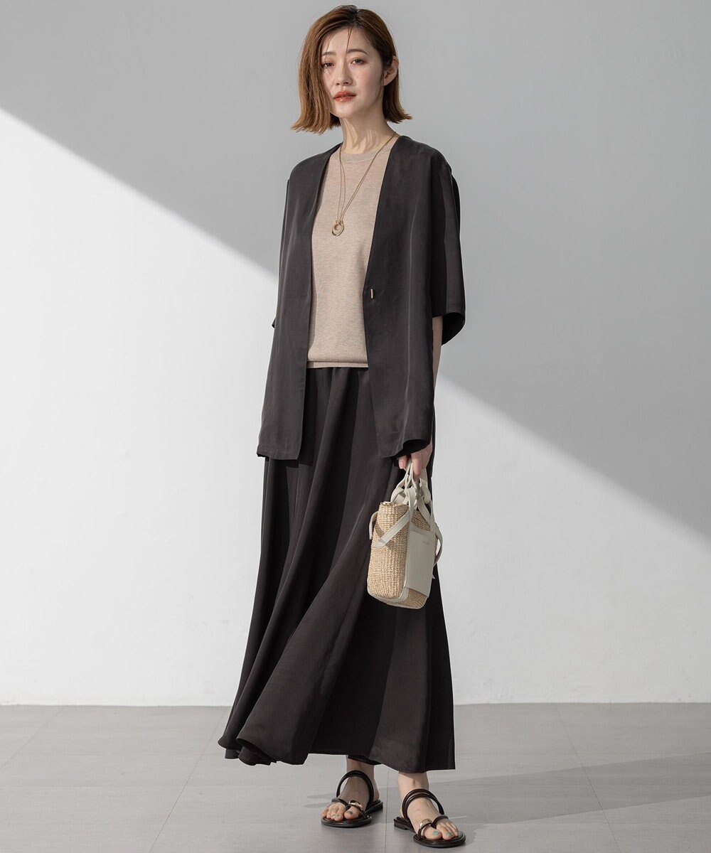 23区 【洗える】シャイニーシアー ドルマン ニット 