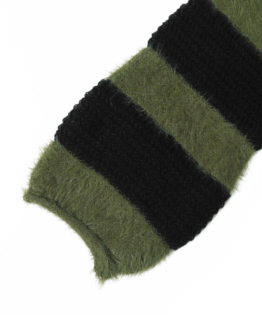 WEGO マテリアルシャギークロップドニット 