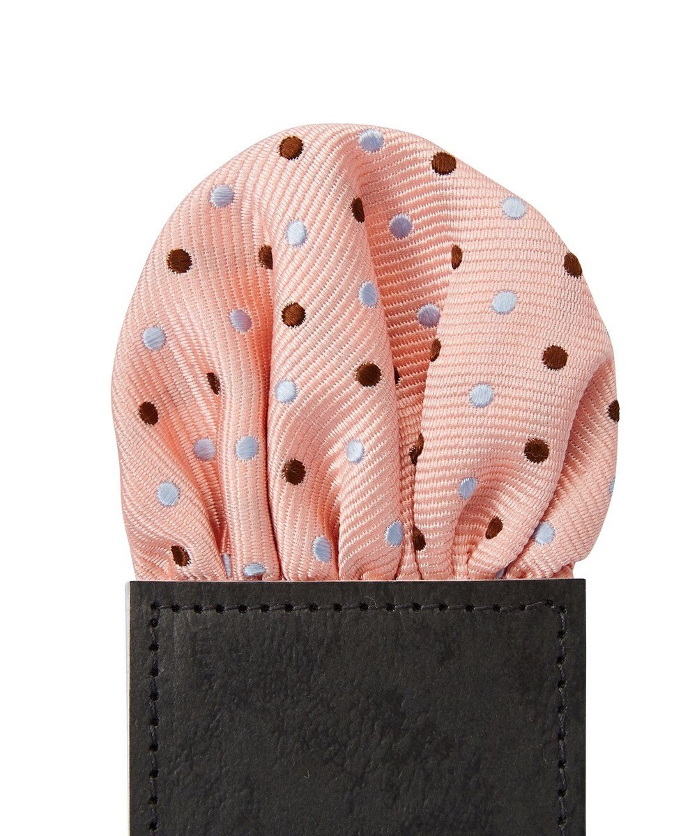 MIKI HOUSE HOT BISCUITS 【ミキハウス】 ドット柄ネクタイ(ポケットチーフ付) 