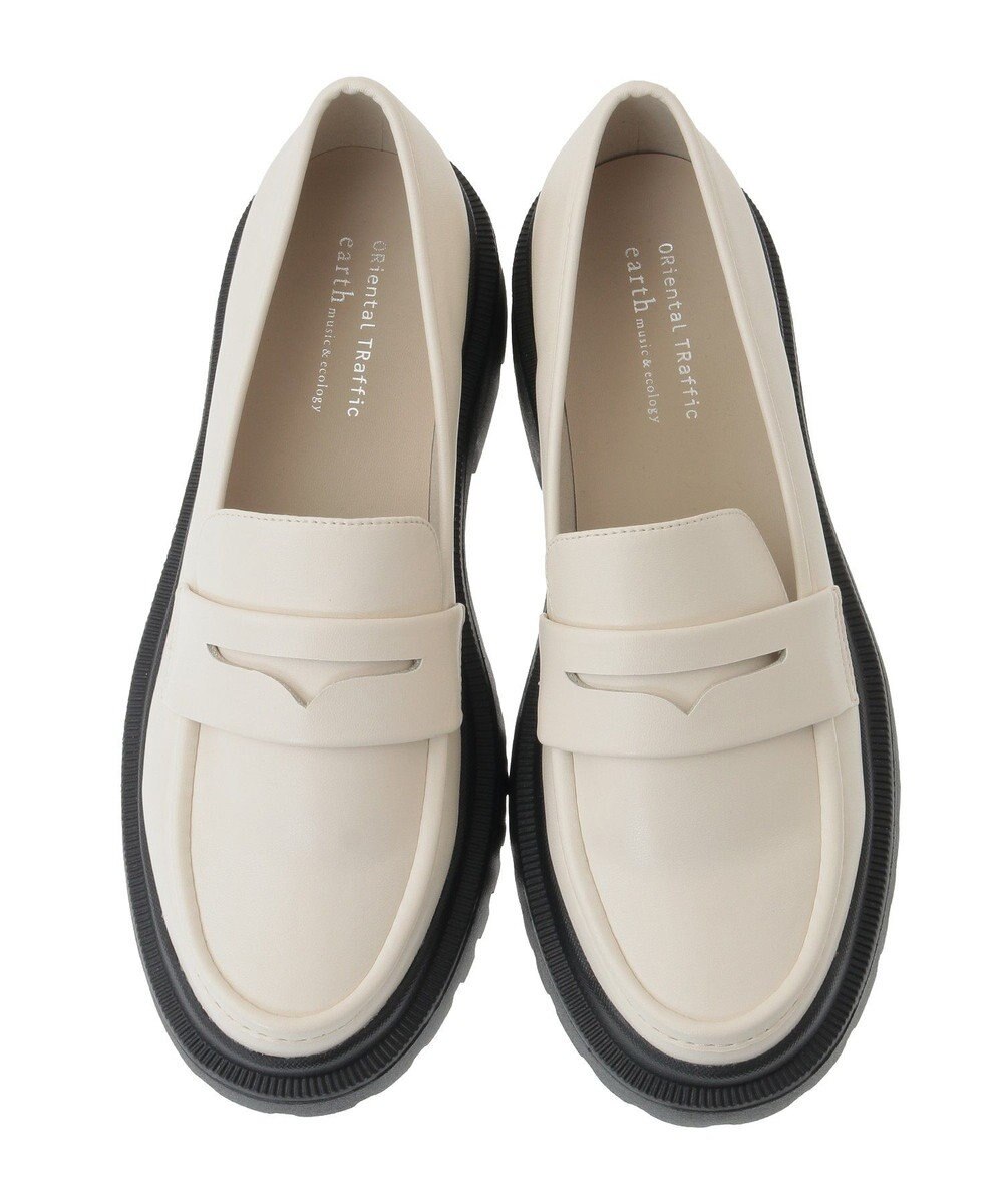 earth music&ecology ＯＲｉｅｎｔａｌ　ＴＲａｆｆｉｃ　厚底ローファー 