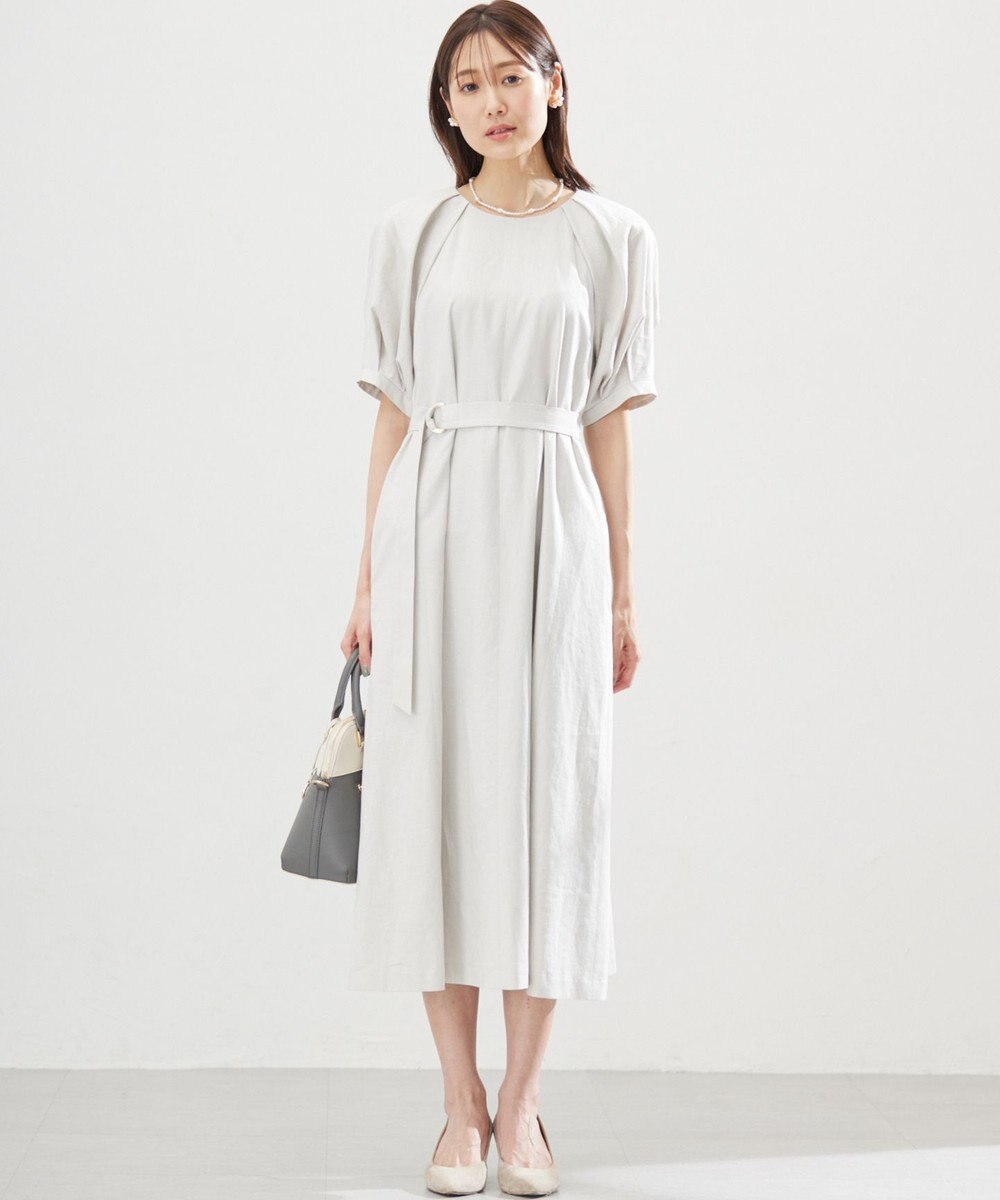 組曲 L リネンレーヨン ワンピース 