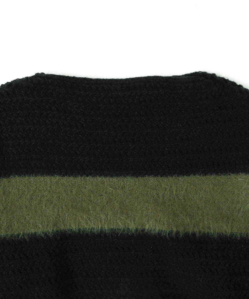 WEGO マテリアルシャギークロップドニット 