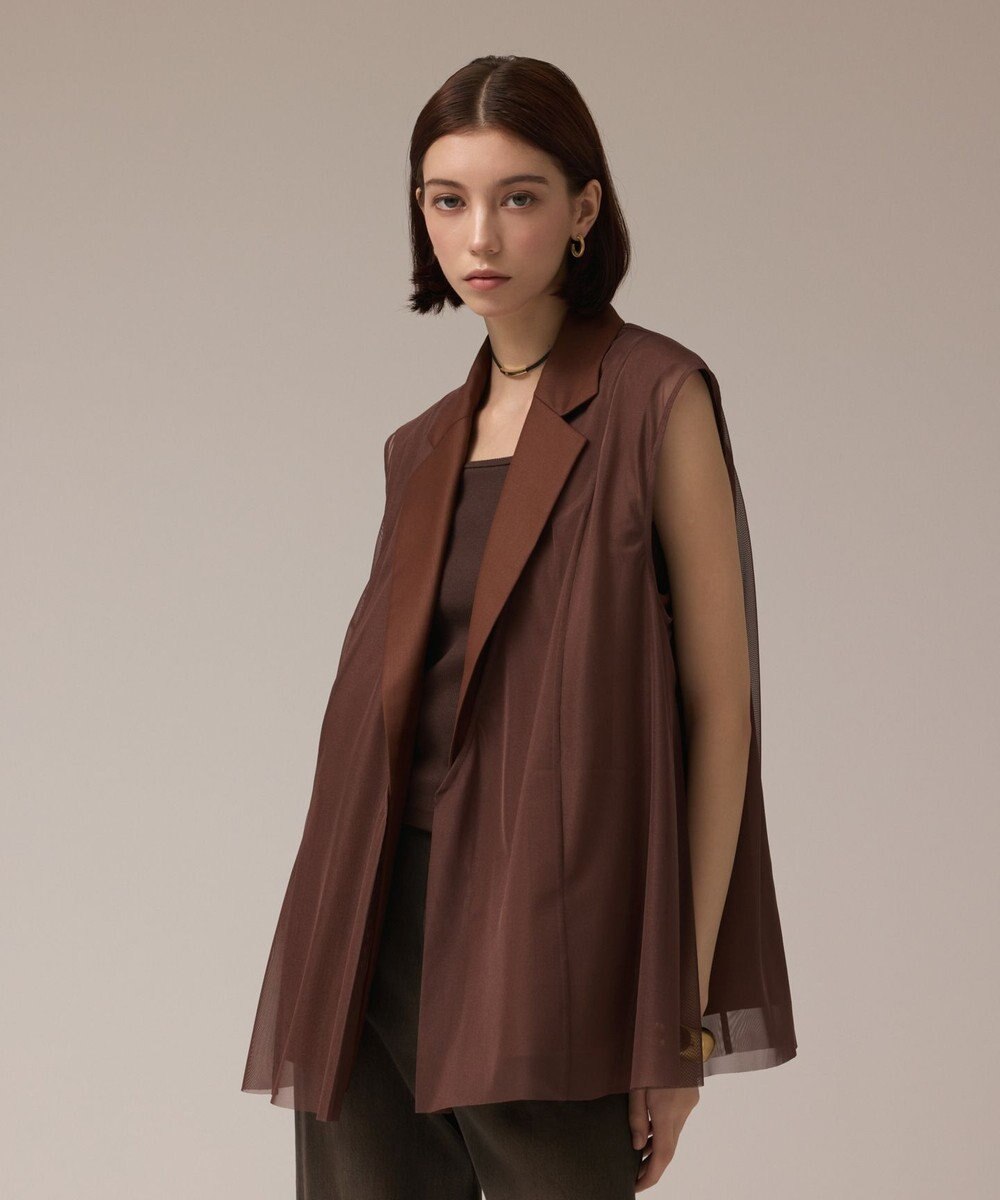 GRACE CONTINENTAL チュールオーバーベスト 