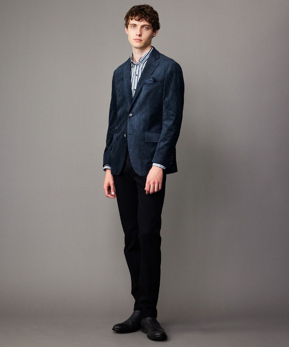 JOSEPH ABBOUD 【キングサイズ・ストレッチ/ソフト/軽量/JAPANファブリック】ストレッチベロア ジャケット 