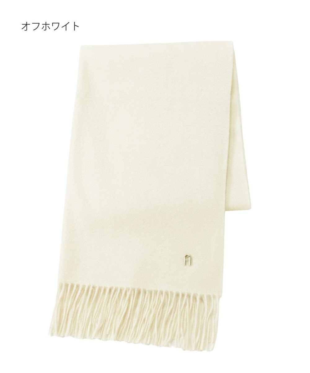 MOONBAT FURLA(フルラ）【WEB限定】ウール100％ アーチロゴ 無地ストール 190cm×60cm 