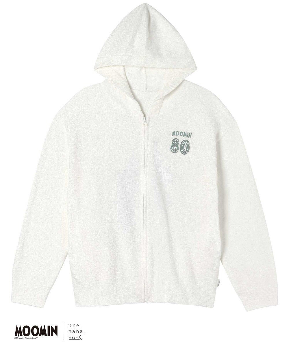 une nana cool 【ムーミン】 MOOMIN * une nana cool  なめらかふわふわフルジップパーカー 