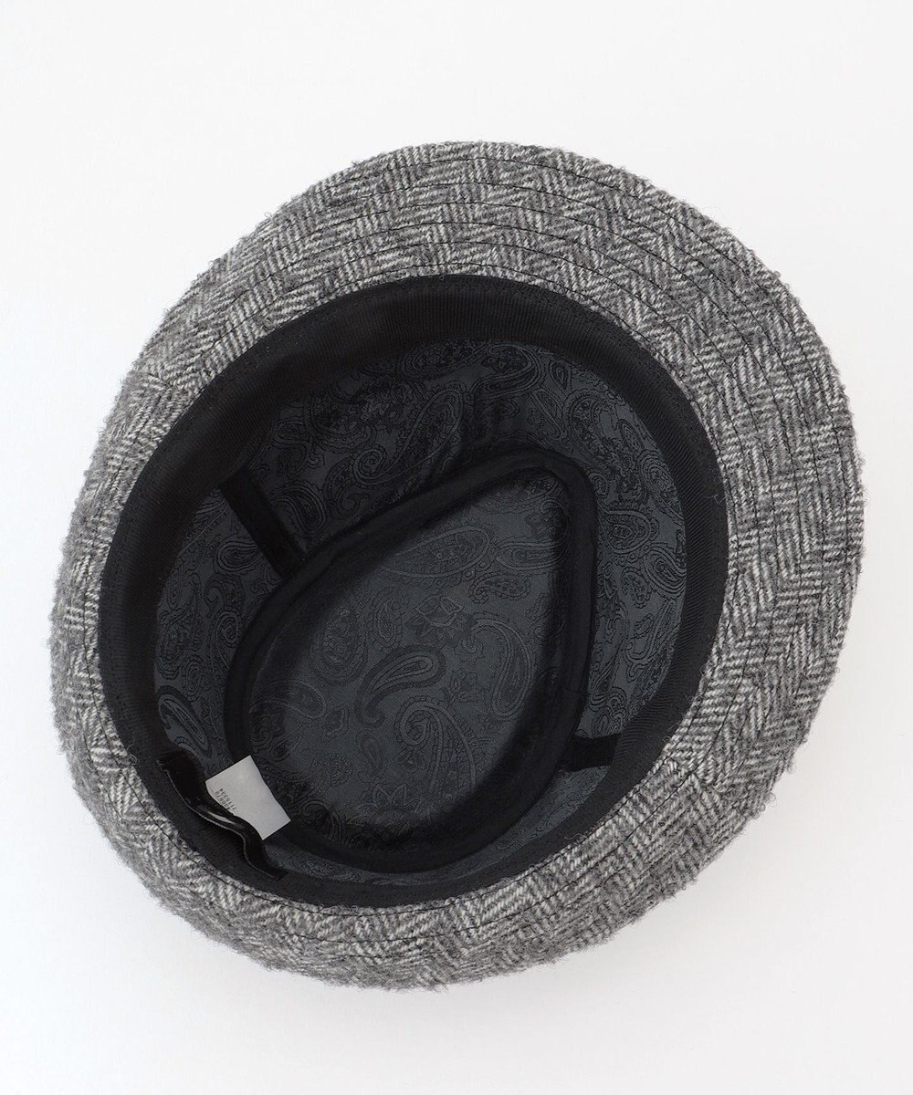 JOSEPH ABBOUD 【サイズ調整可】アルパカリングヘリンボーン ハット 