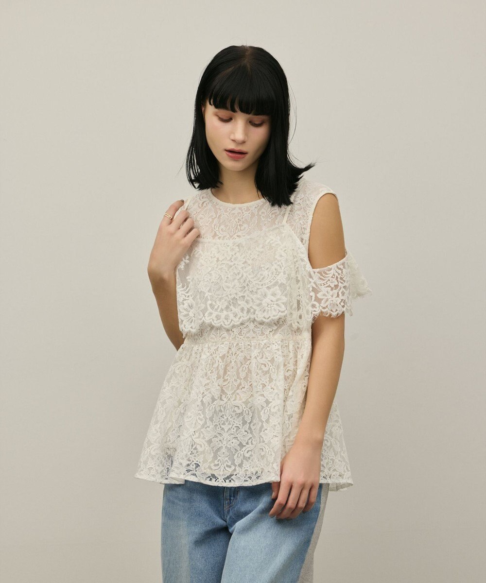 GRACE CONTINENTAL レイヤードレーストップ 