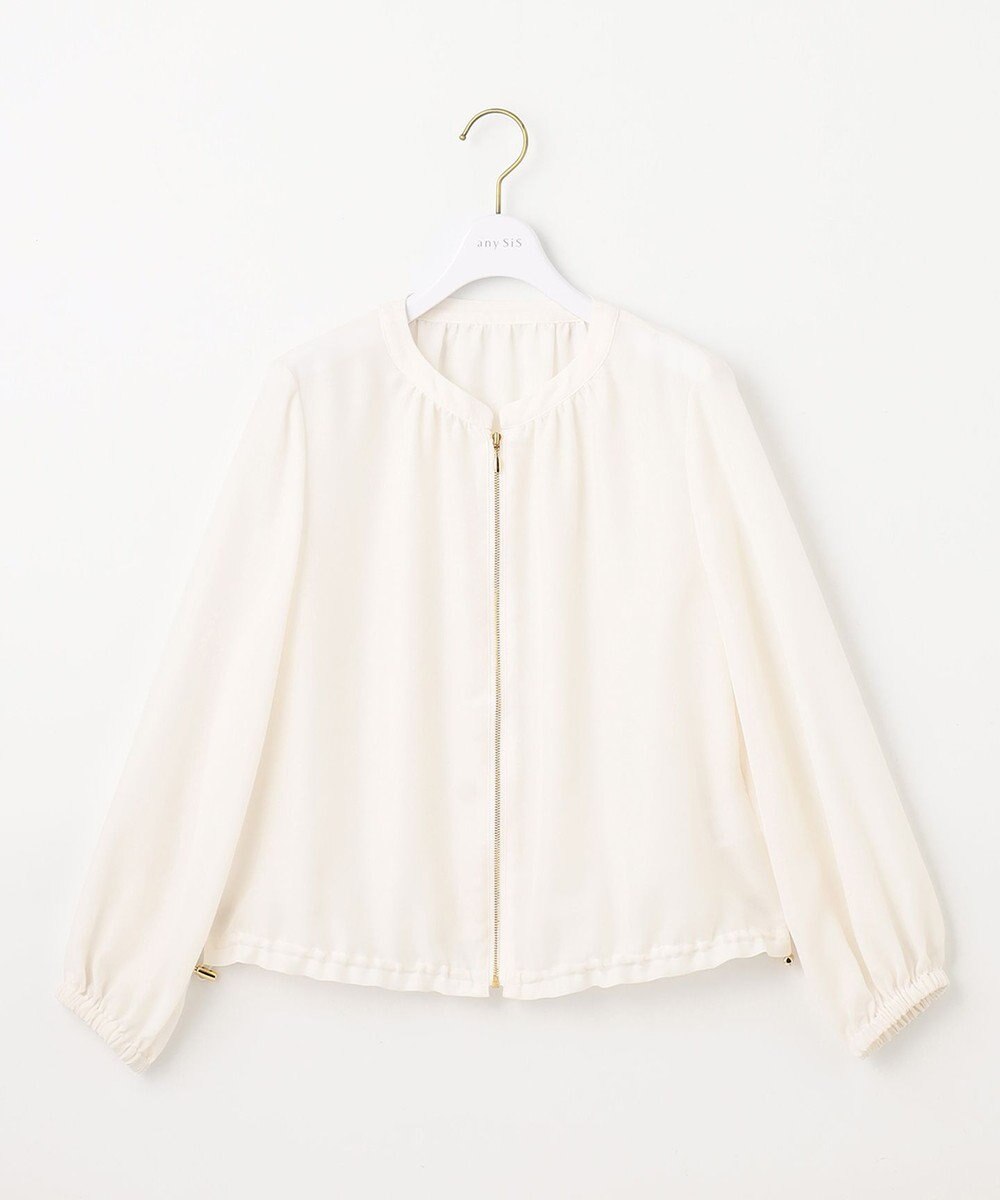 ANY SIS 【接触冷感】シアー ブルゾン 