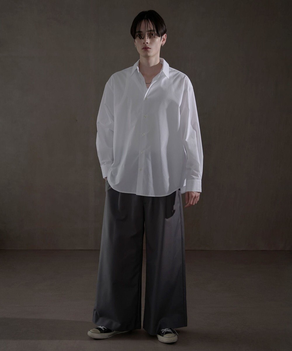 WEGO ブロードルーズシャツ 