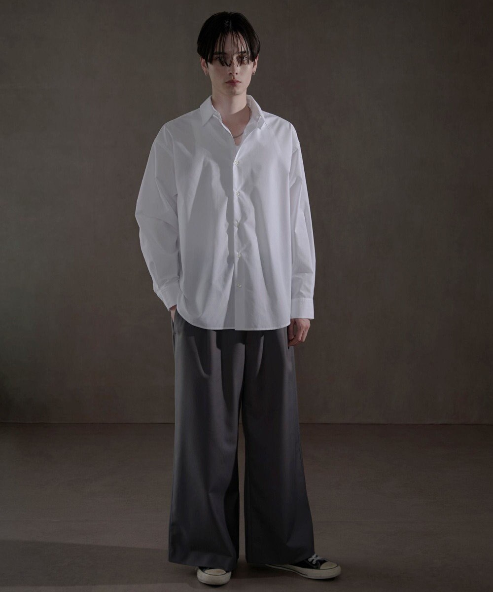 WEGO ブロードルーズシャツ 