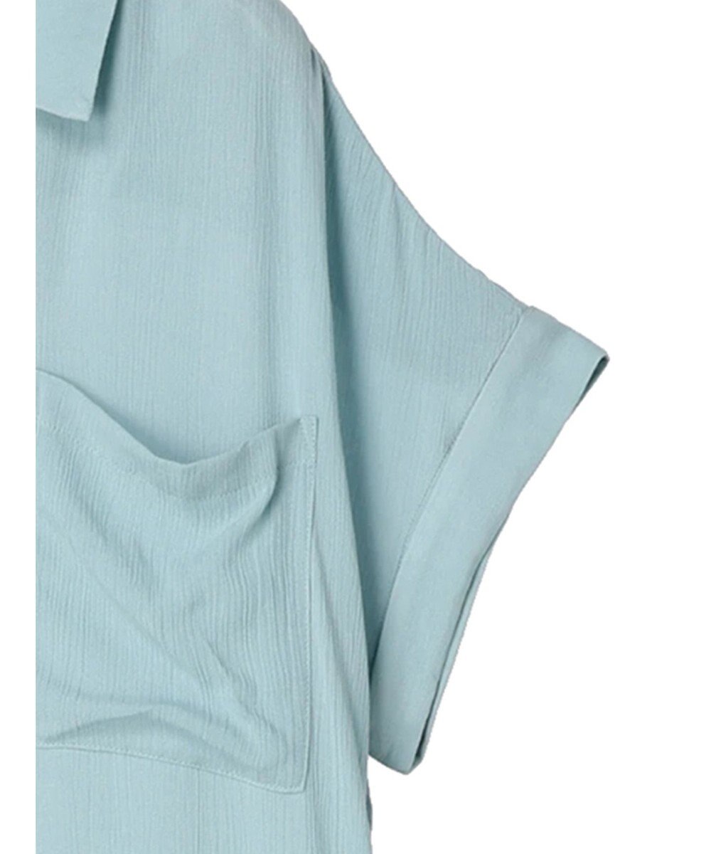 AMERICAN HOLIC 楊柳Ｗポケット開襟ワンピース 