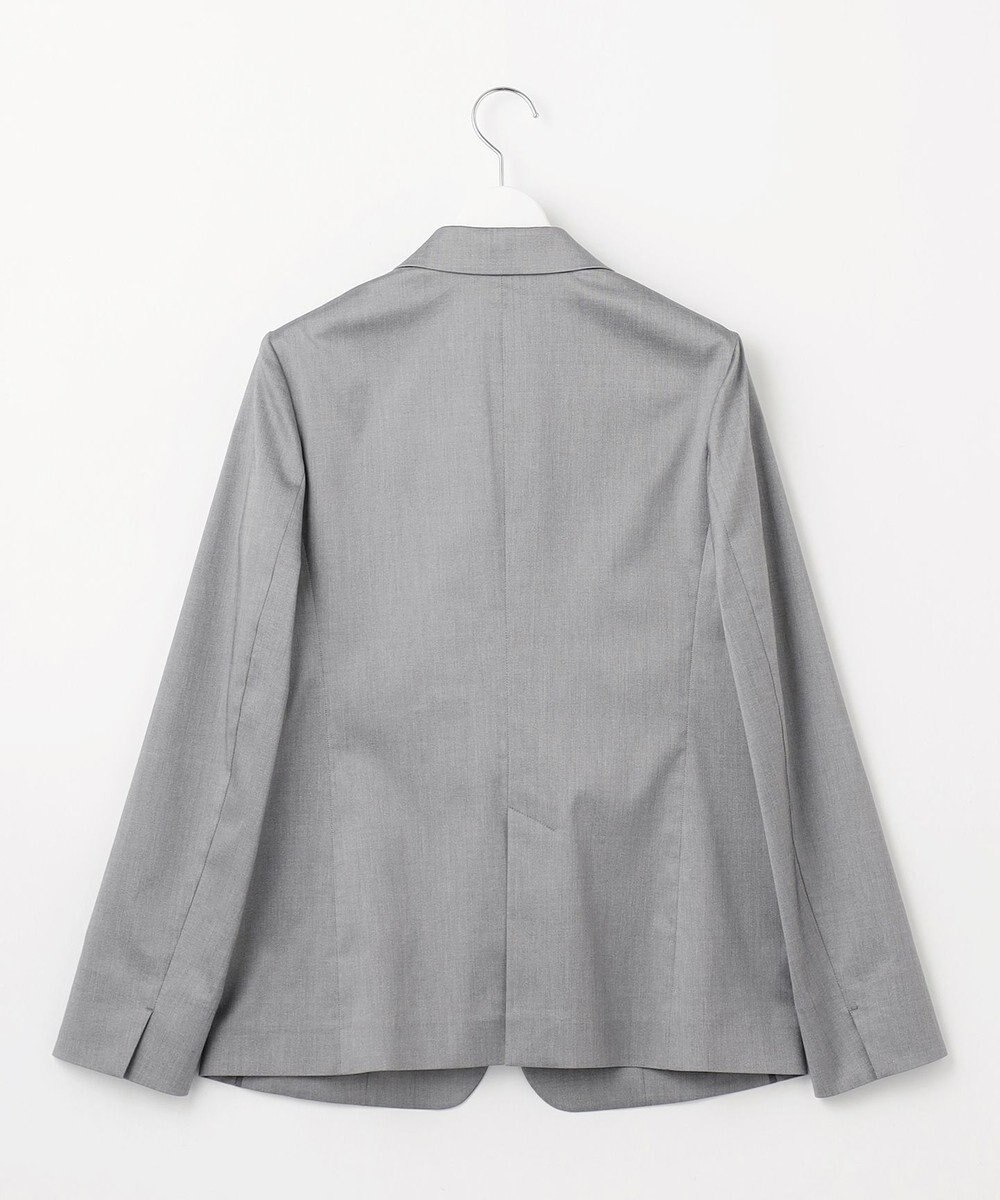 23区 【セットアップ対応/洗える】グロッシーコットンシャンブレー テーラード ジャケット 