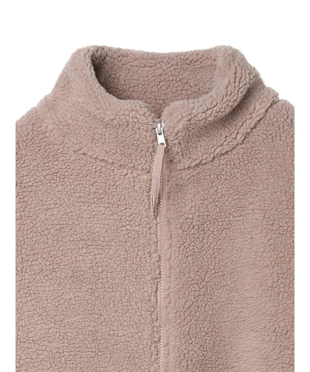 Green Parks スタンドカラーボアブルゾン 