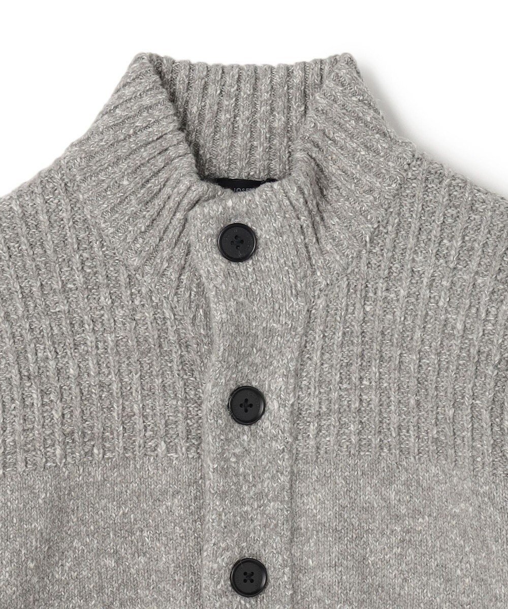 JOSEPH HOMME 【WEB・一部店舗限定  】 シャギーメランジ　ハイネックカーディガン 