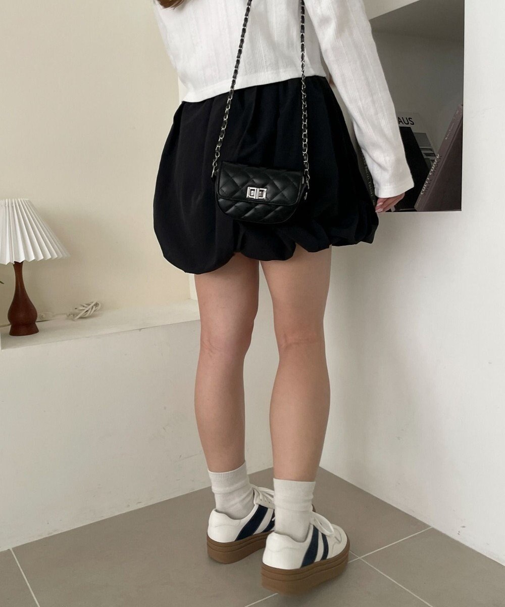 WEGO ナイロンバルーンミニスカート 