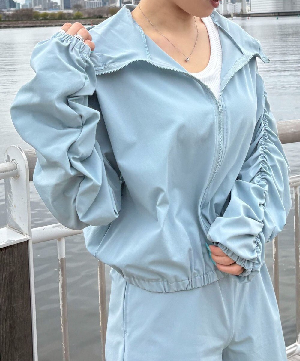 WEGO 【日焼け対策/セットアップ対応】ラッシュガードシャーリングパーカー 