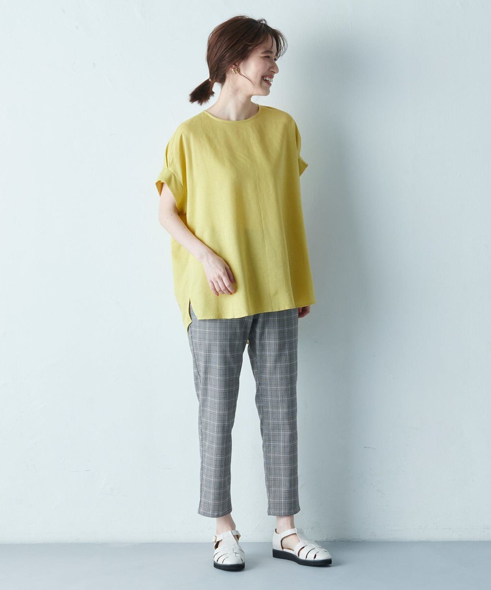 ANY 【洗濯機可能】ライトリネンクロス　チュニック 