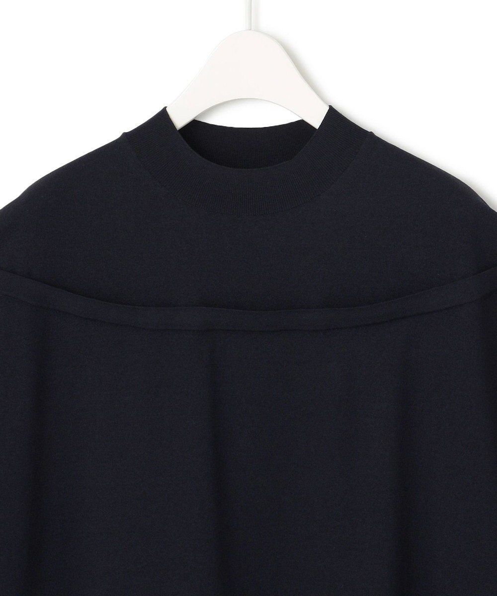 ICB 【接触冷感・UVケア・洗える】 VIS/NYハイゲージ モックネックプルオーバー 