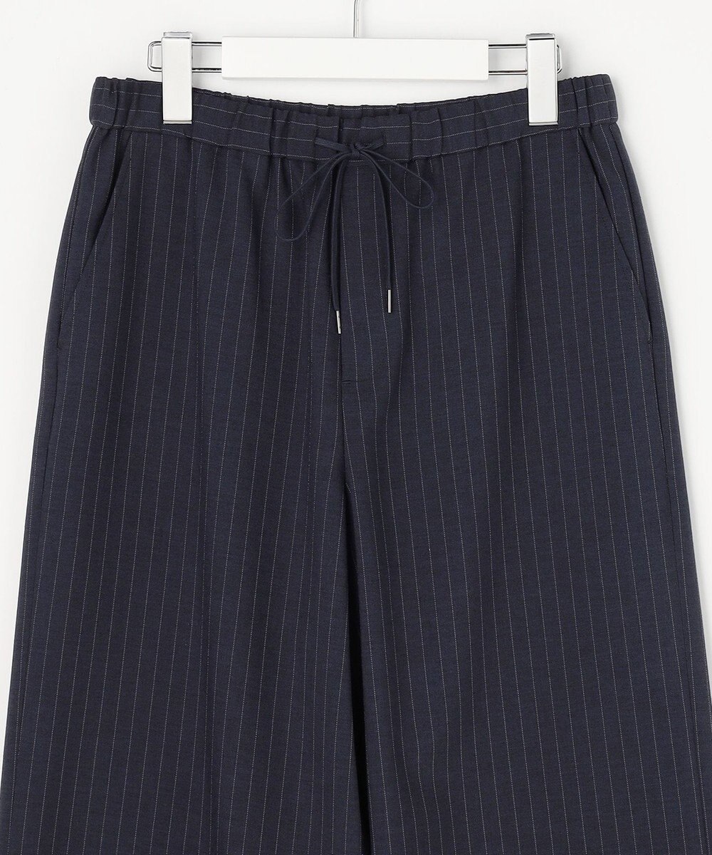 J.PRESS LADIES ペンシル SLUB STRIPE ワイド イージー パンツ 
