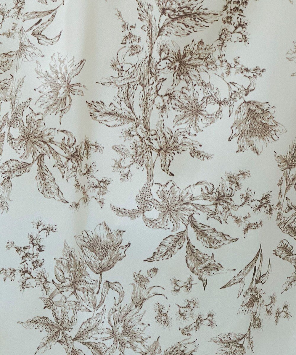 Tiaclasse 【新色追加・洗える】花柄フリルシャツブラウス 