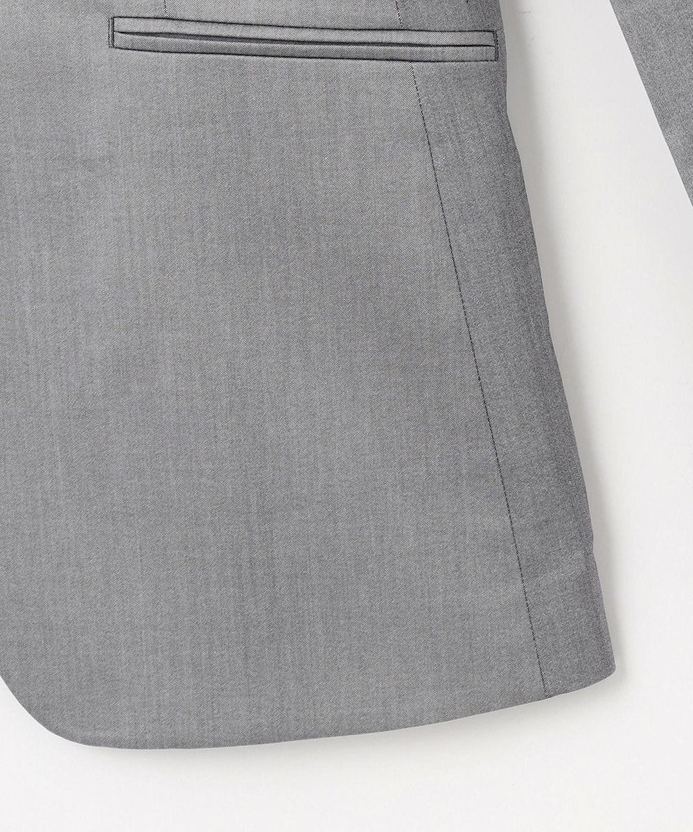 23区 【セットアップ対応/洗える】グロッシーコットンシャンブレー テーラード ジャケット 