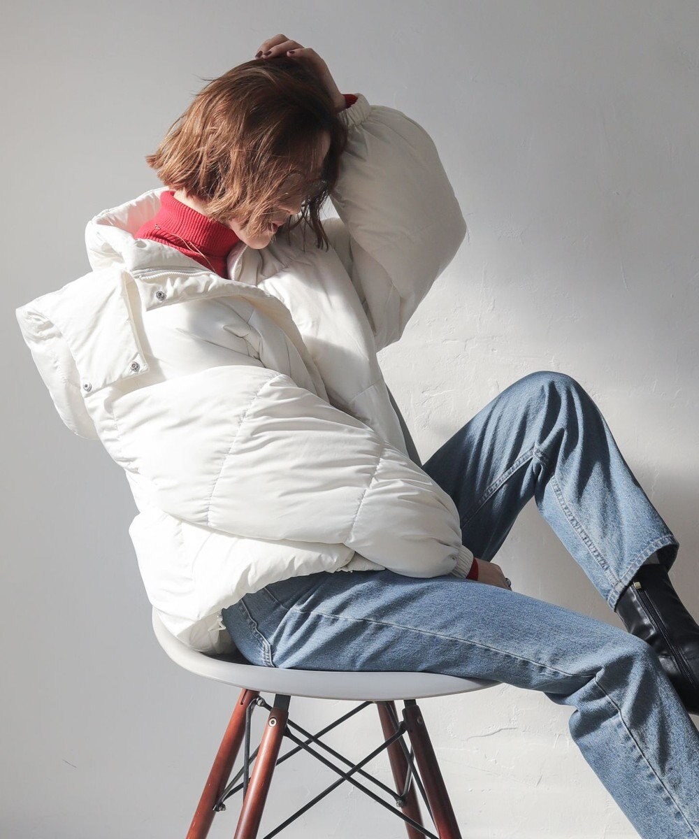 WEGO 【25年秋冬新作/SMサイズ展開】2WAYフードパファーブルゾン 