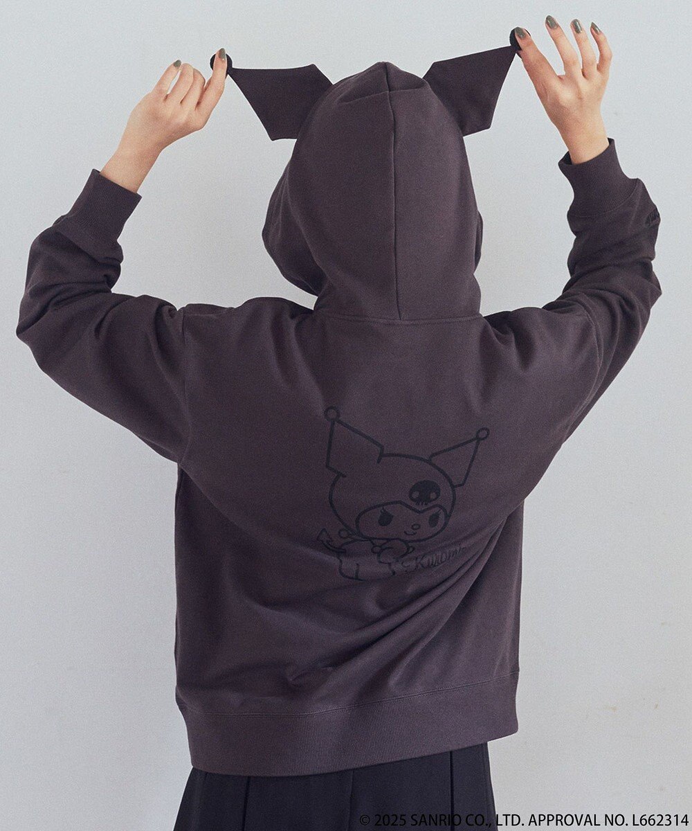 earth music&ecology マイメロディ＆クロミ／ｅａｒｔｈ　耳付きフーディー 