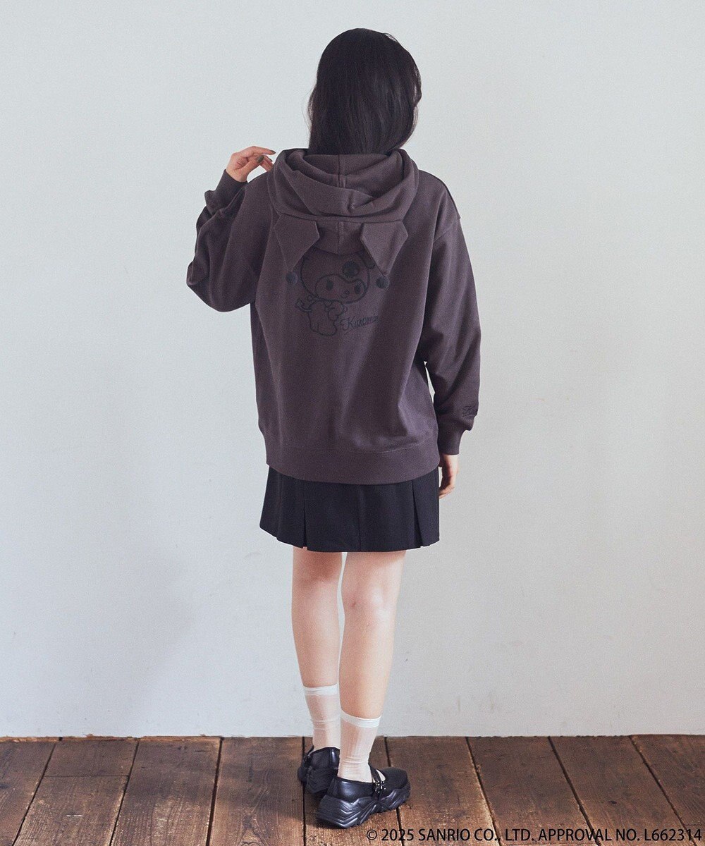 earth music&ecology マイメロディ＆クロミ／ｅａｒｔｈ　耳付きフーディー 