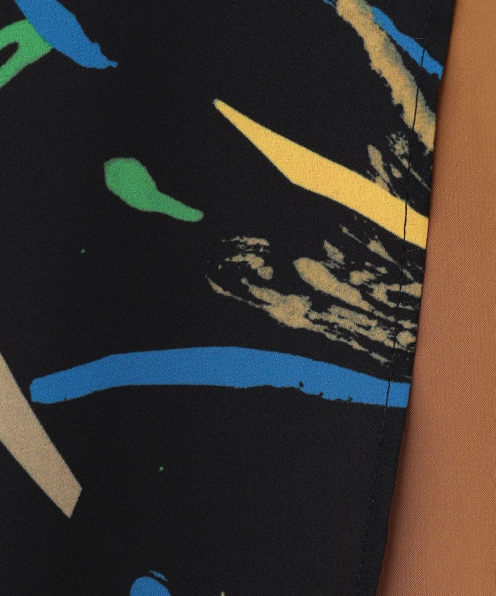 ICB 【Saki Tanakaさんコラボ】コラボプリント ノースリーブブラウス 