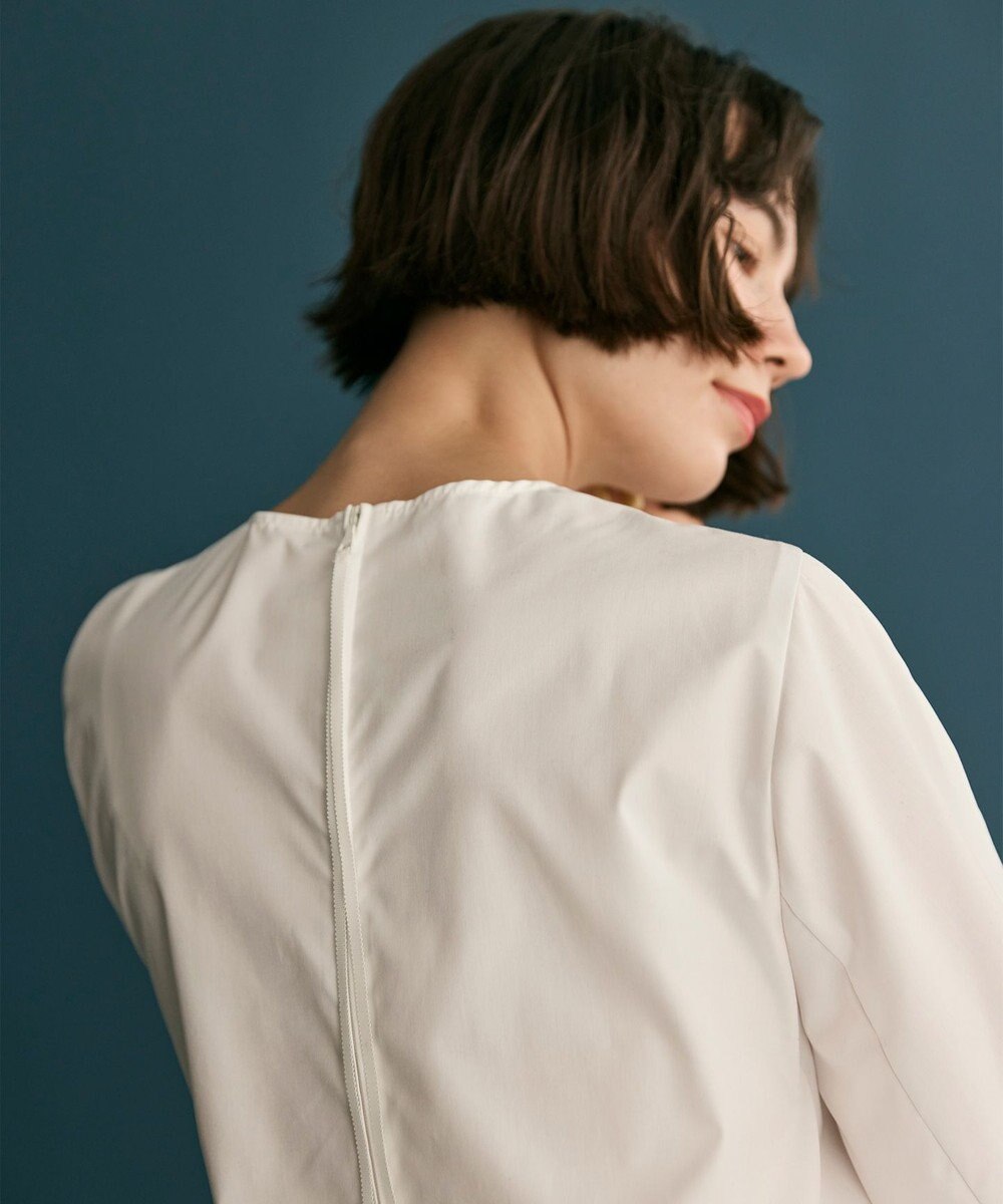 #Newans 【洗濯機可】シャーリングカフスシャツ 