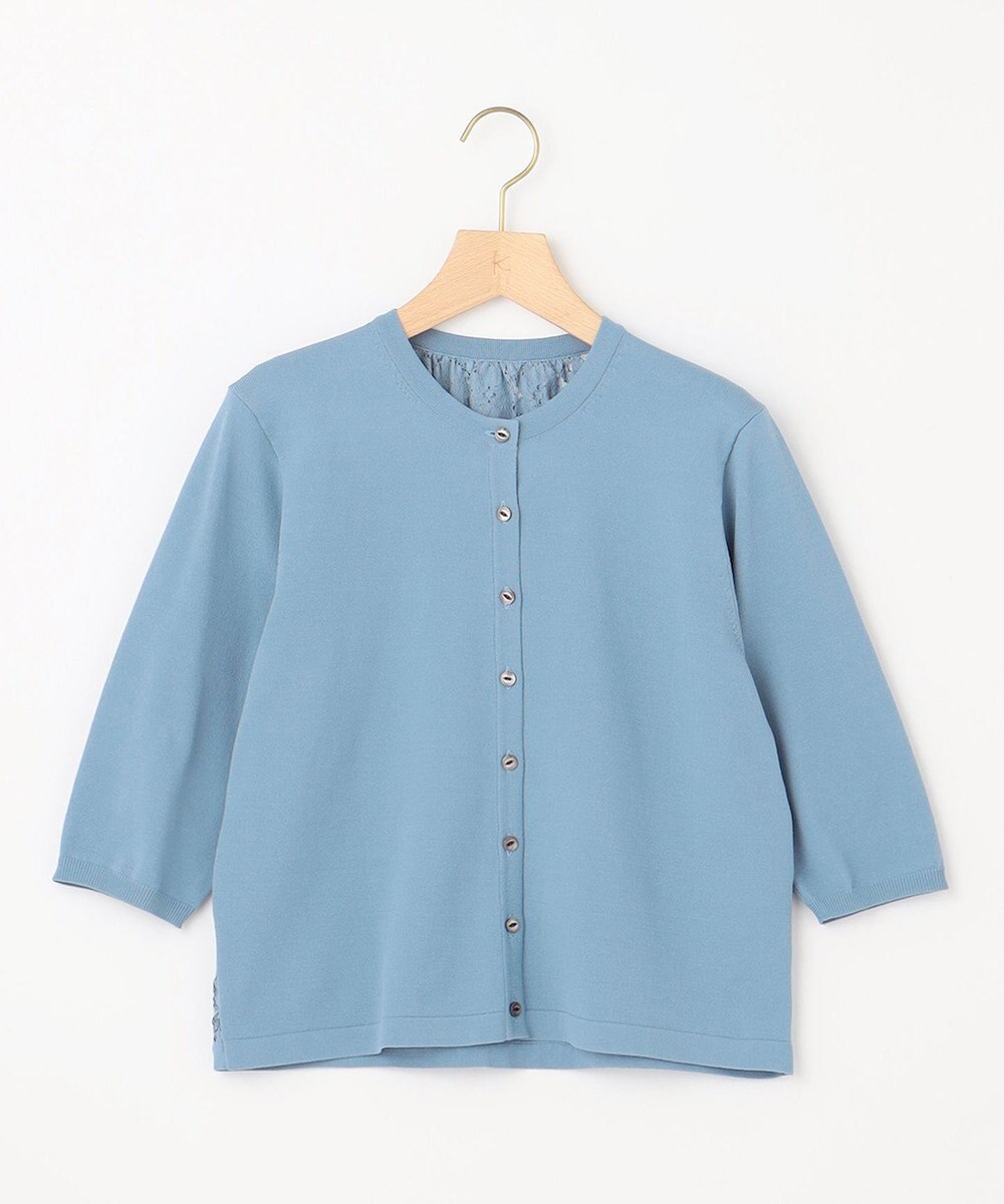 組曲 【2SET・WEB限定】フラワーレース5分袖ツイン ニット 