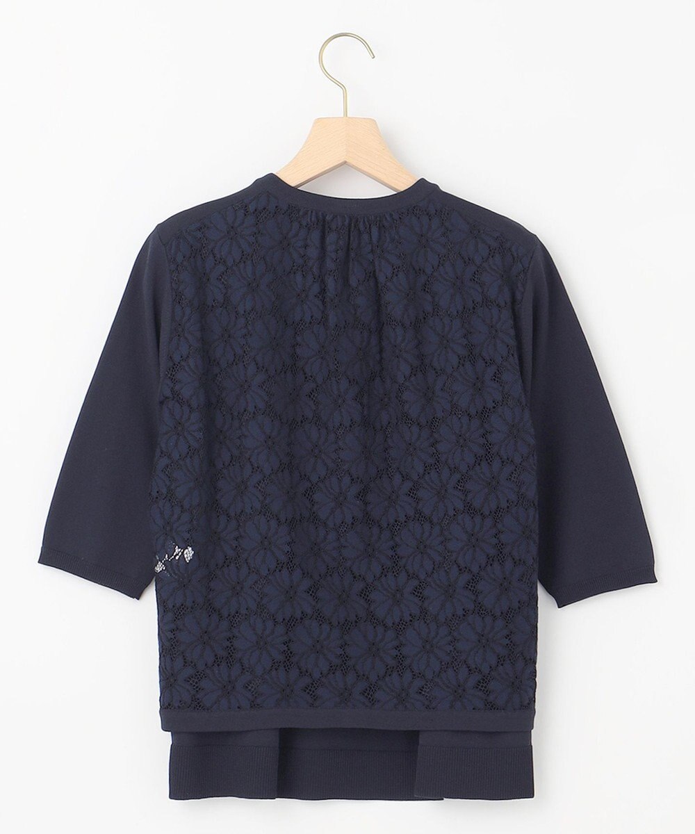 組曲 【2SET・WEB限定】フラワーレース5分袖ツイン ニット 