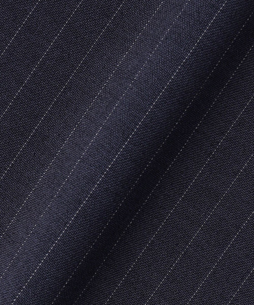 J.PRESS LADIES ペンシル SLUB STRIPE ワイド イージー パンツ 