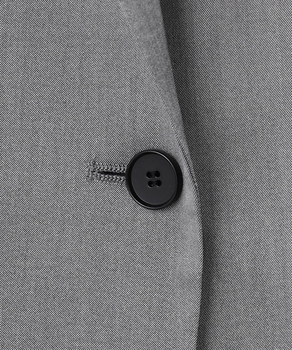 23区 【セットアップ対応/洗える】グロッシーコットンシャンブレー テーラード ジャケット 