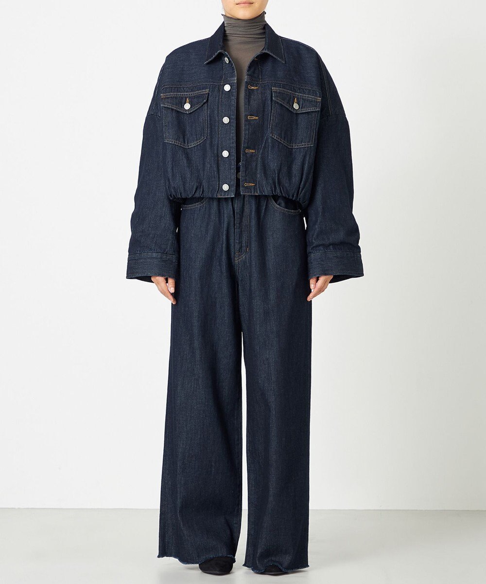 NAVE 【ReNAVE・洗える/中綿】ライトデニム ブルゾン 