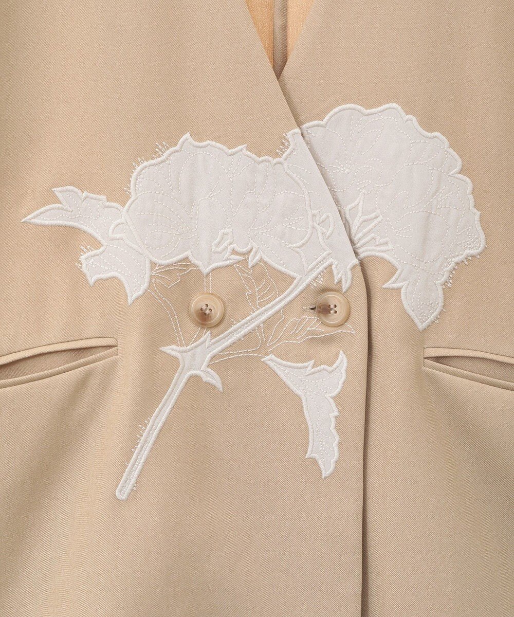 CRAFT STANDARD BOUTIQUE 刺繍カラーレスジャケット 