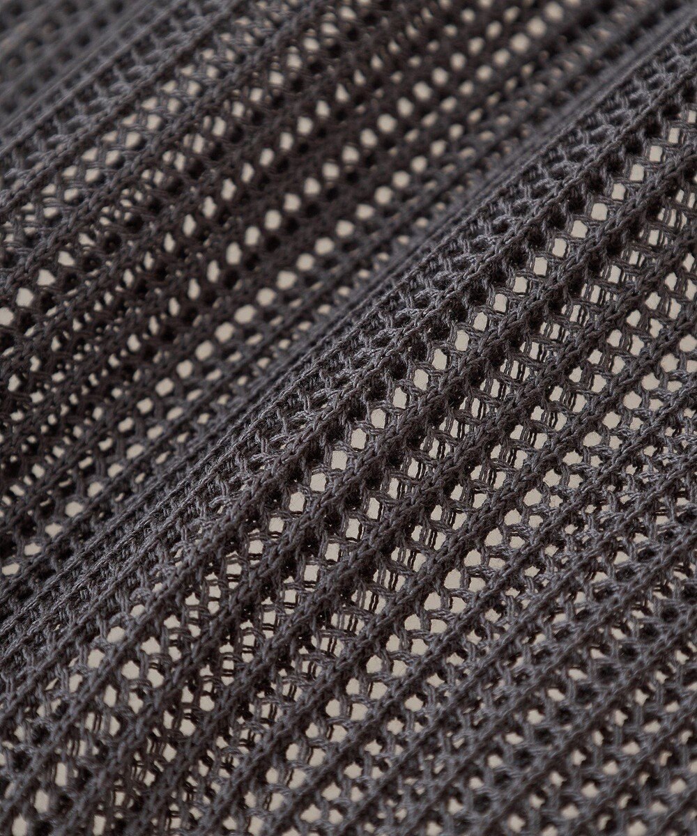 Green Parks テープロゴ透かしニットプルオーバーⅡ 