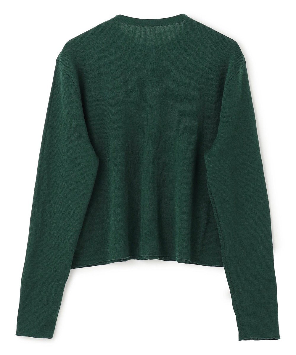 UNFILO L シアー クロップド カーディガン 