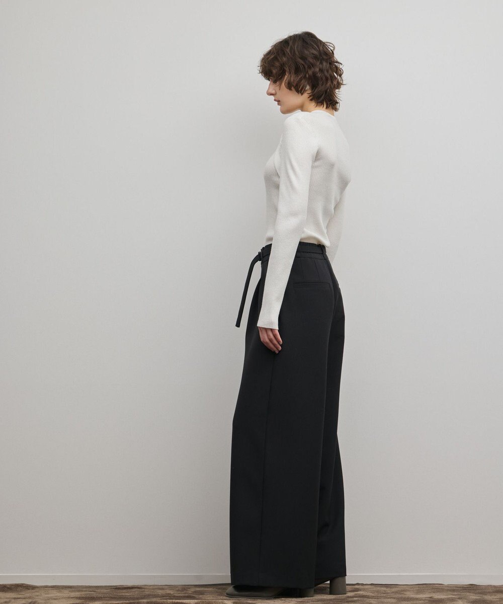 GRACE CONTINENTAL ダブルクロスワイドパンツ 