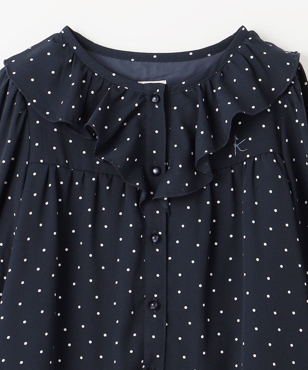 組曲 KIDS 【150-160cm】ラッフルドット ブラウス 