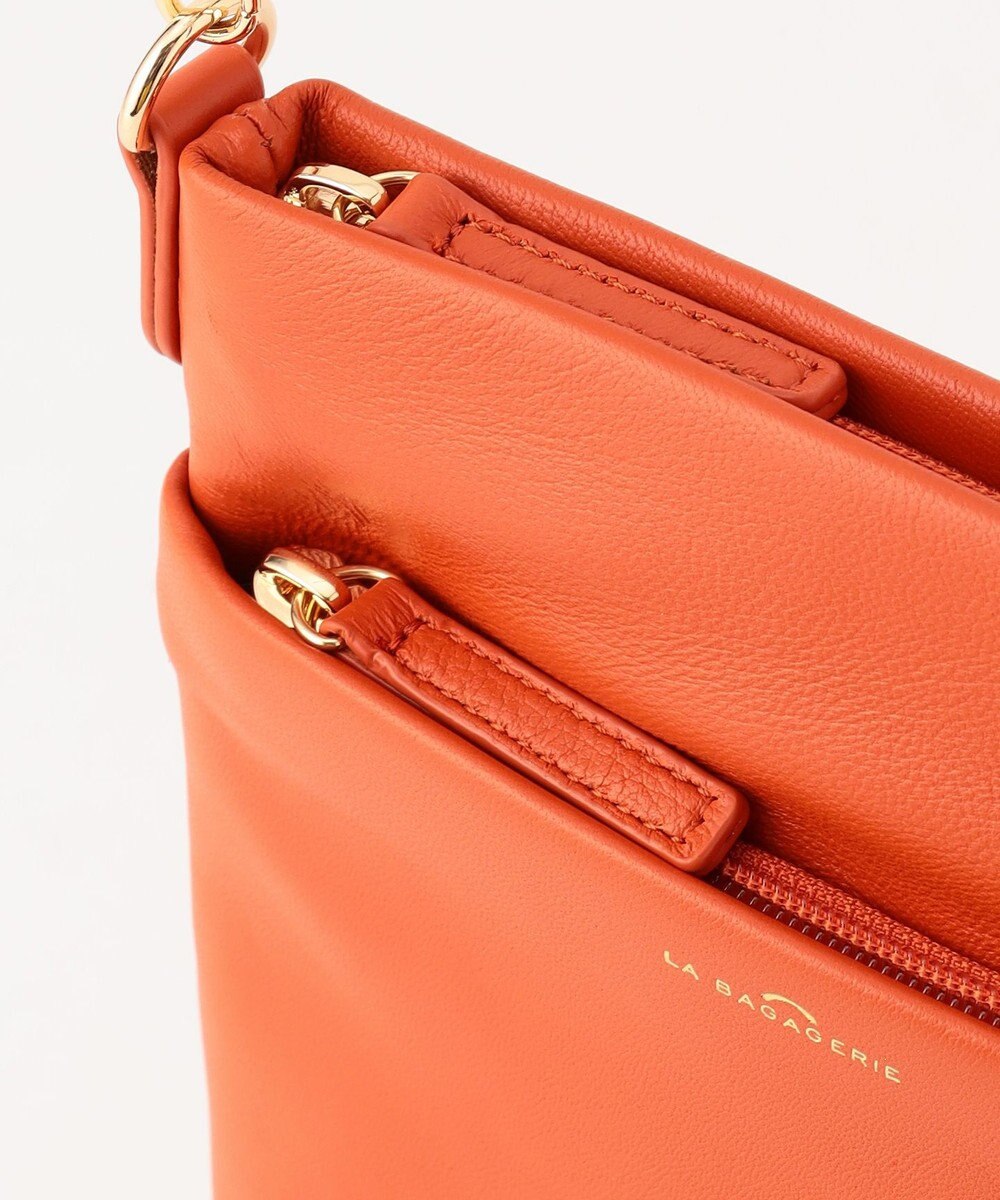 LA BAGAGERIE シープレザー　スクエアポシェット 