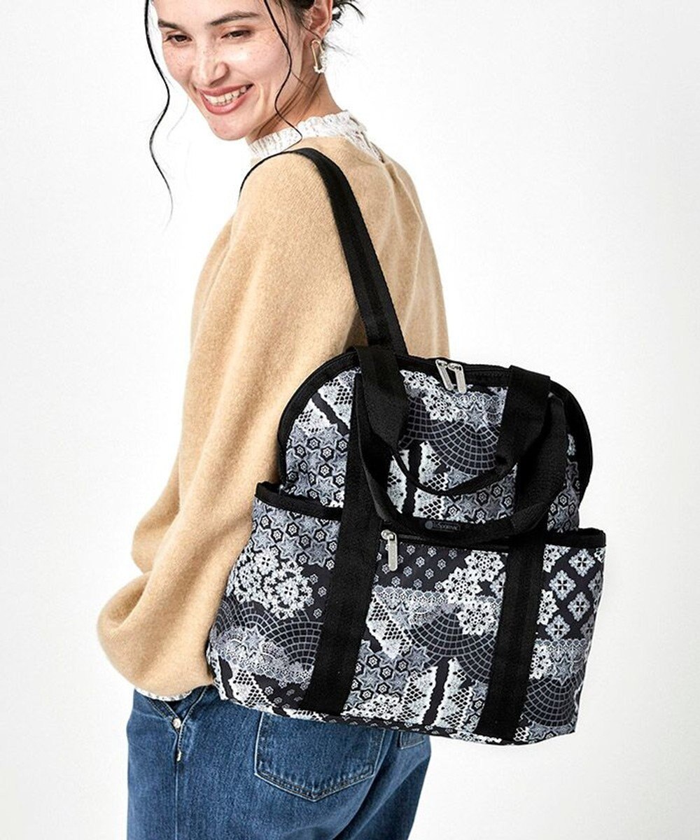 DOUBLE TROUBLE BACKPACK/パッチワークレース / LeSportsac