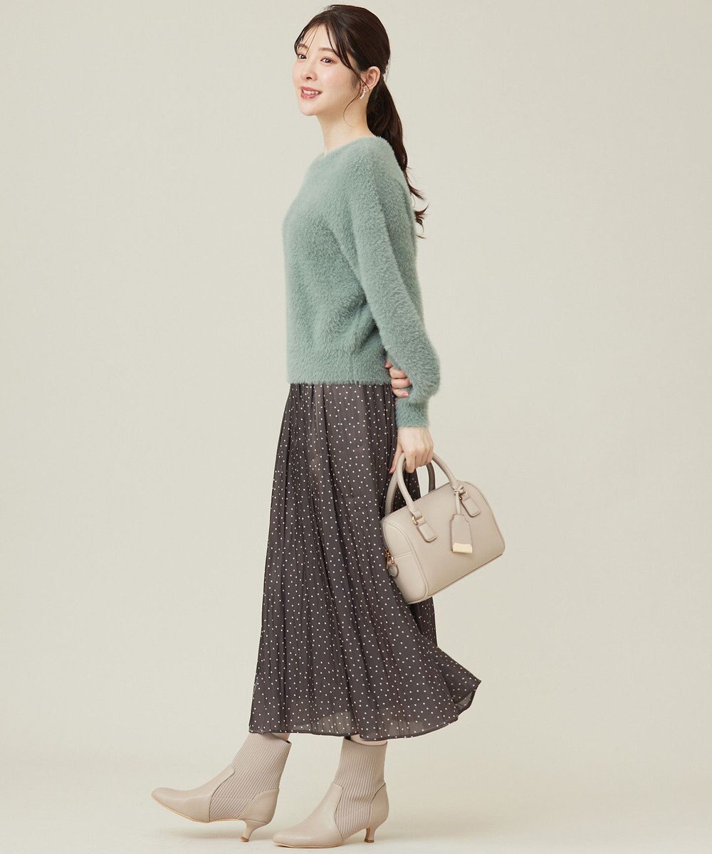 ANY SIS 【洗える】シャイニードットギャザー スカート 