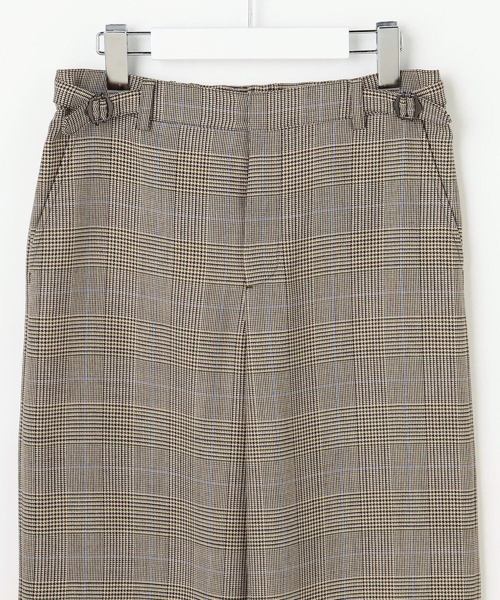 J.PRESS LADIES モナベールツイル チェック ワイド パンツ 