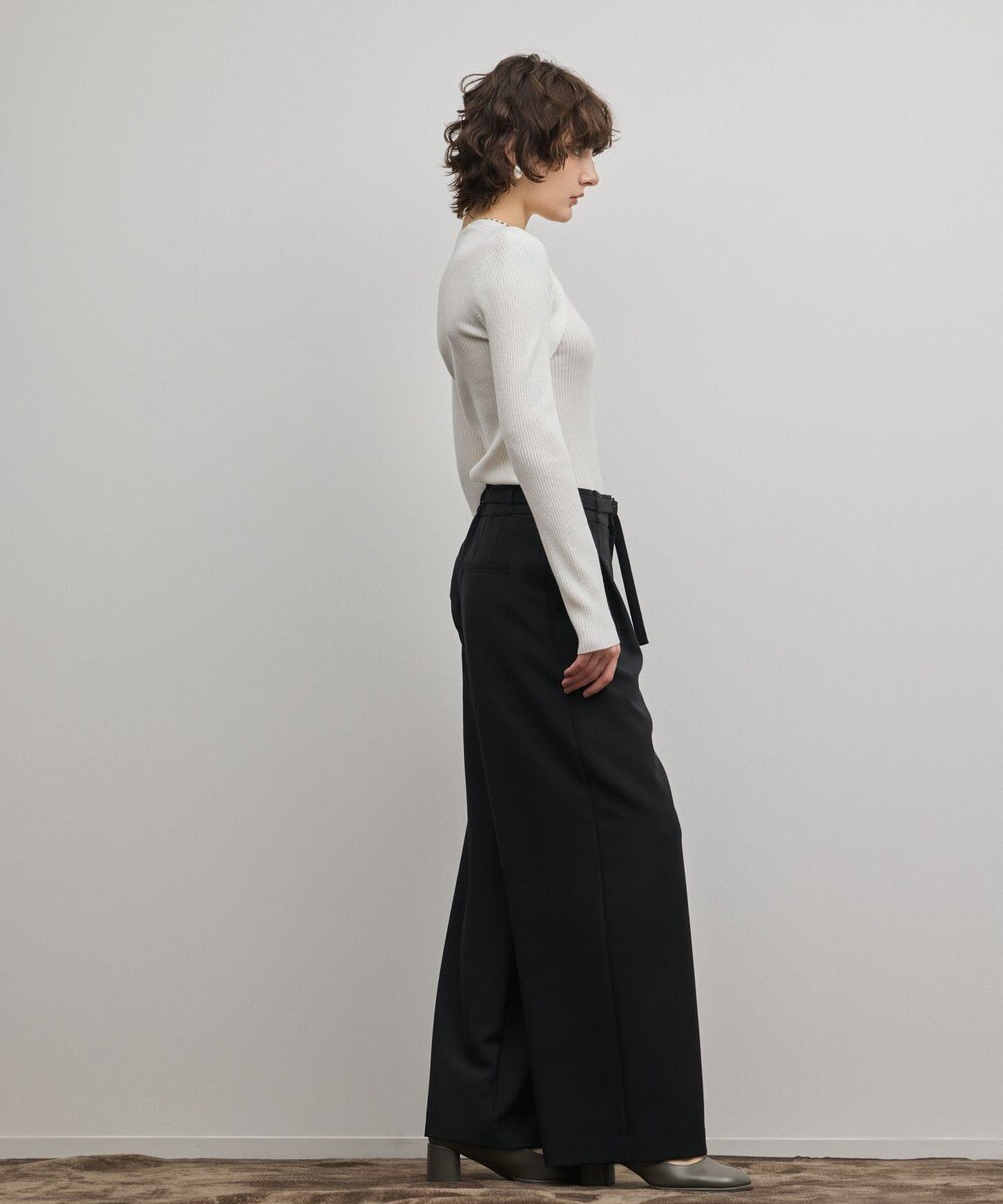 GRACE CONTINENTAL ダブルクロスワイドパンツ 