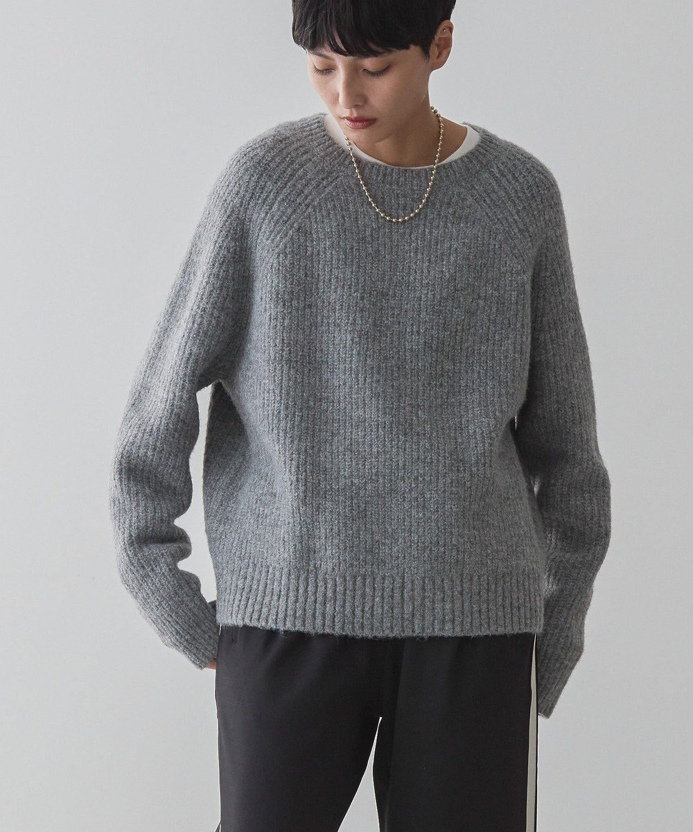 AMERICAN HOLIC Ｍｉｘヤーンラグランニットプルオーバー 